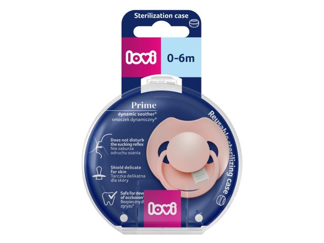 Lovi Prime Smoczek dynamiczny silikonowy sakura 34/464 0-6 miesiąca interakcje ulotka smoczek 1 szt.