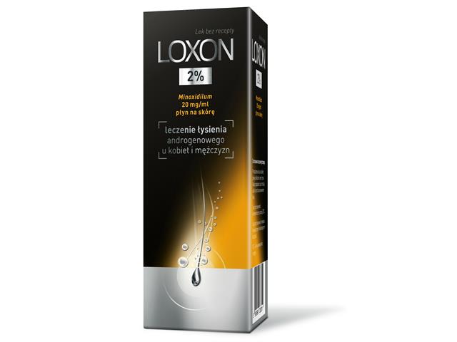 Loxon 2% interakcje ulotka płyn do stosowania na skórę 20 mg/ml 60 ml