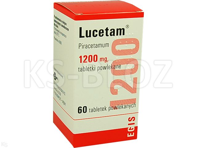Lucetam interakcje ulotka tabletki powlekane 1,2 g 