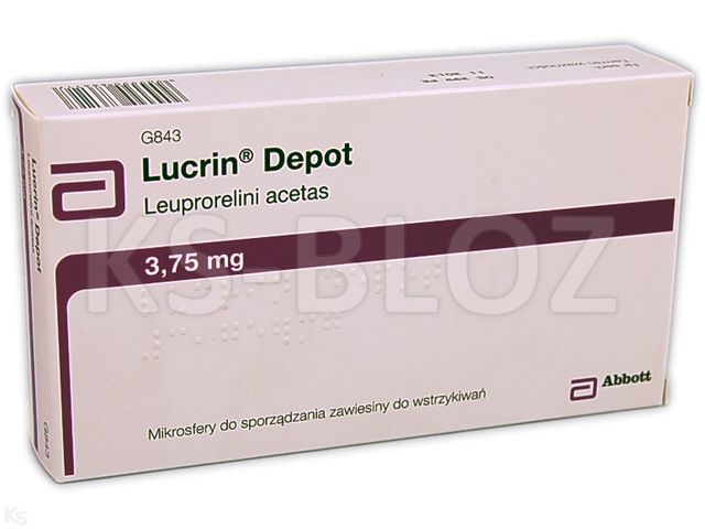 Lucrin Depot interakcje ulotka mikrosfery do sporządzania zawiesiny do wstrzykiwań 3,75 mg 1 zest.