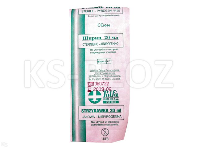 Luer Strzykawka 20 ml interakcje ulotka strzykawka - 1 szt.