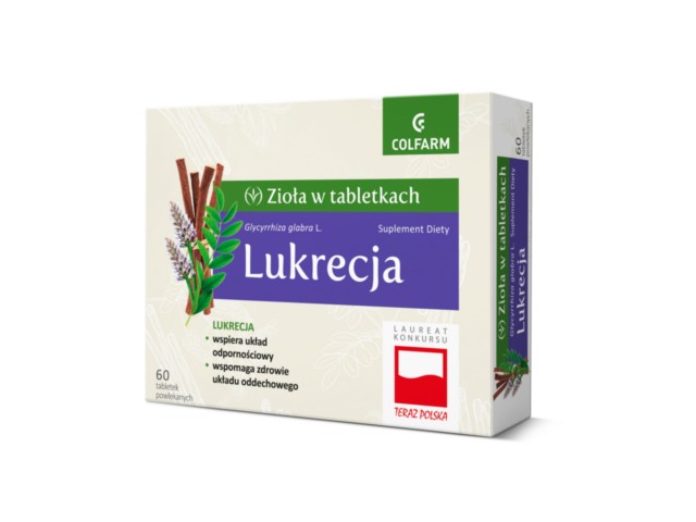 Lukrecja interakcje ulotka tabletki  60 tabl.