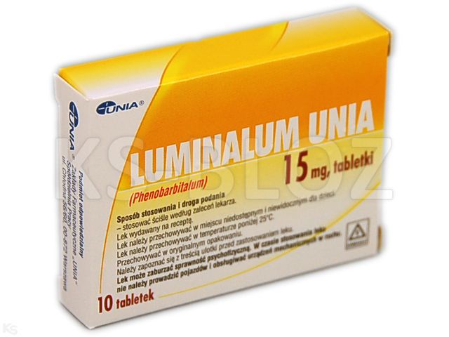 Luminalum Unia interakcje ulotka tabletki 15 mg 10 tabl.