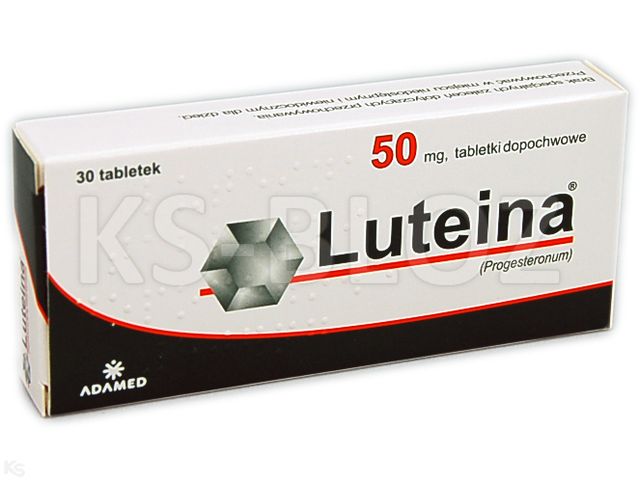 Luteina interakcje ulotka tabletki dopochwowe 50 mg 30 tabl. | 2 blist.po 15 szt.