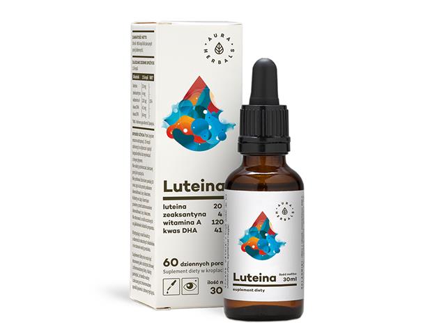 Luteina + Witamina A + DHA + Zeaksantyna interakcje ulotka krople  30 ml