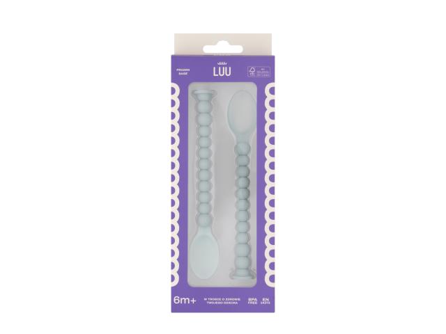 Luu Kids Frozen Sage Zestaw łyżek do karmienia 6 m+ interakcje ulotka łyżka - 2 szt.