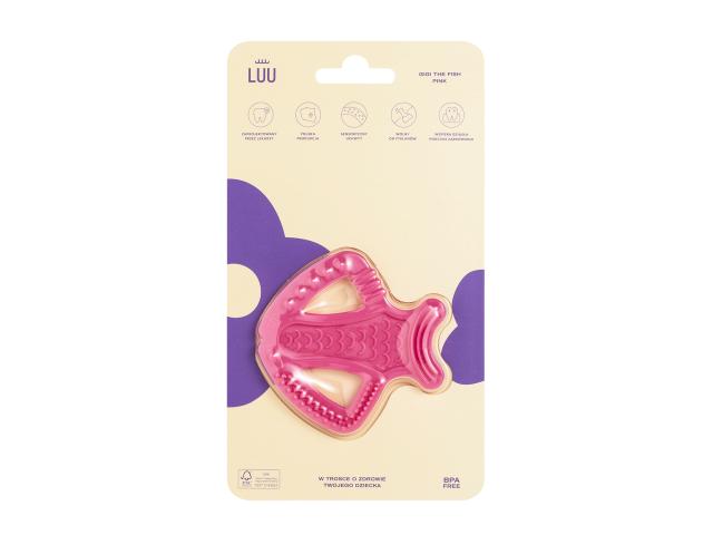 Luu Kids Gryzak dla dzieci pink gigi the fish interakcje ulotka gryzak - 1 szt.