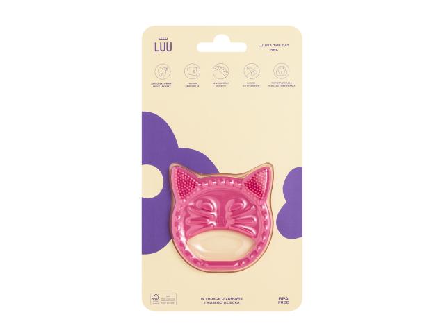 Luu Kids Gryzak dla dzieci pink luuisa the cat interakcje ulotka gryzak - 1 szt.