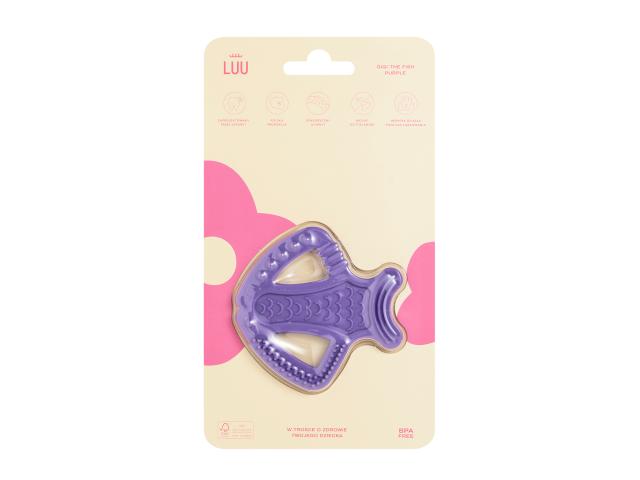 Luu Kids Gryzak dla dzieci purple gigi the fish interakcje ulotka gryzak - 1 szt.