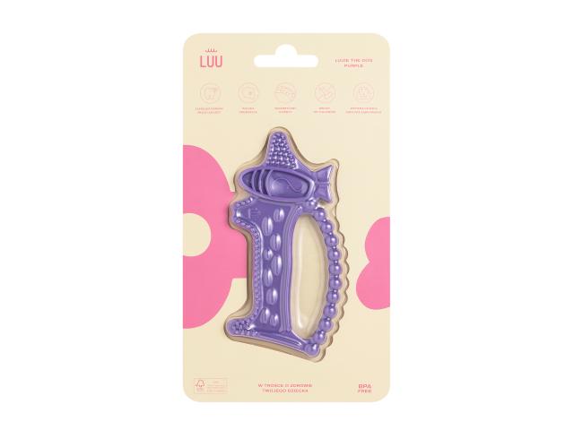 Luu Kids Gryzak dla dzieci purple luuie the dog interakcje ulotka gryzak - 1 szt.