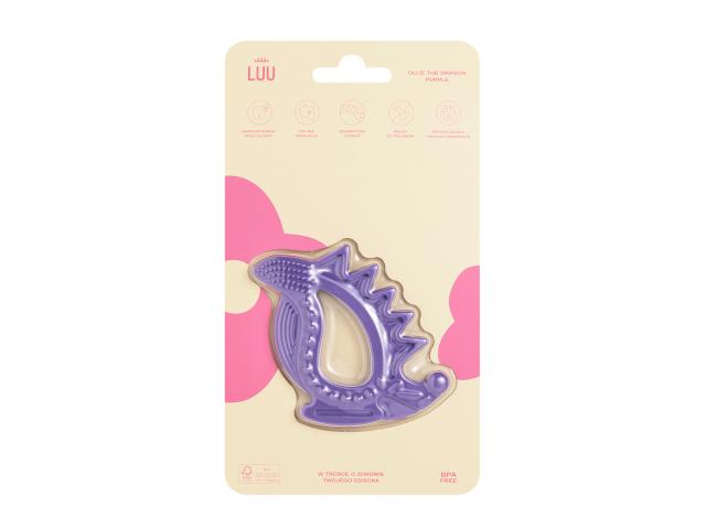 Luu Kids Gryzak dla dzieci purple ollie the dragon interakcje ulotka gryzak  1 szt.