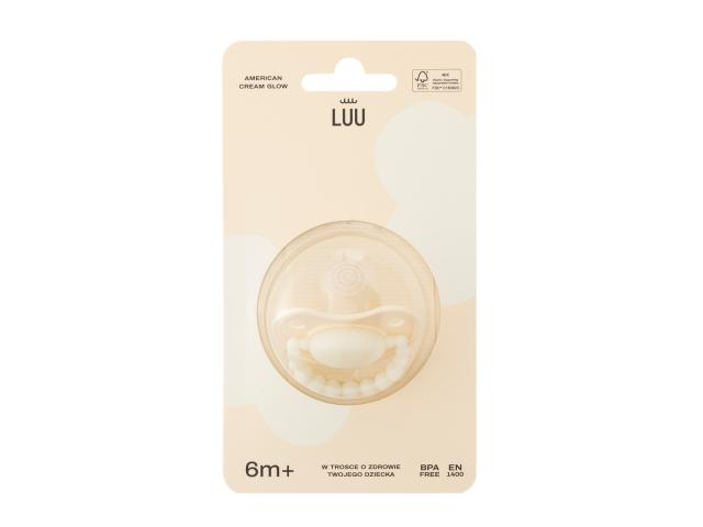 Luu Smoczek american cream glow 6 m+ interakcje ulotka smoczek - 1 szt.