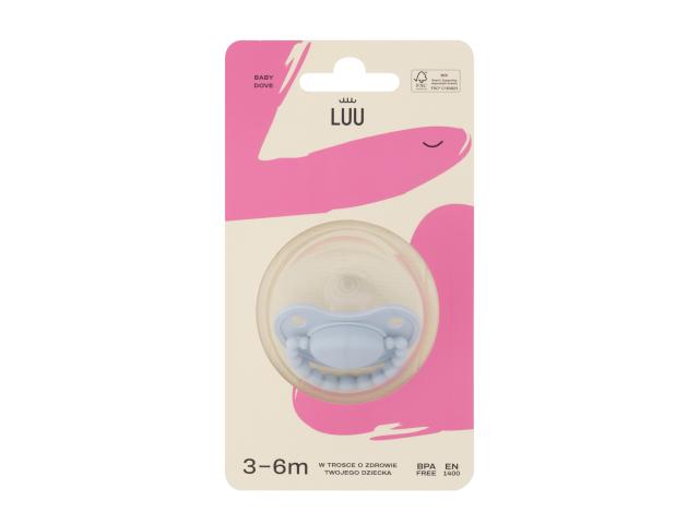 Luu Smoczek baby dove 3-6 miesięcy interakcje ulotka smoczek  1 szt.