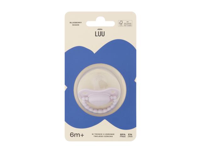 Luu Smoczek blueberry shake 6 m+ interakcje ulotka smoczek - 1 szt.