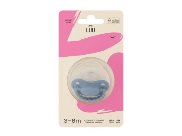 Luu Smoczek cloudy blue 3-6 miesięcy interakcje ulotka smoczek - 1 szt.