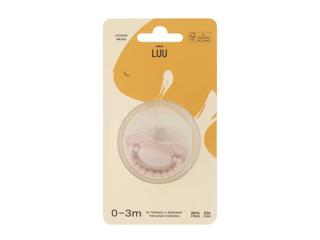 Luu Smoczek cookie beige 0-3 miesiące interakcje ulotka smoczek - 1 szt.