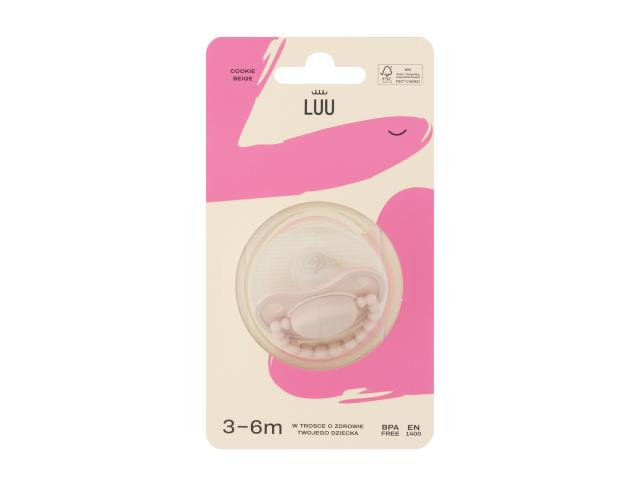 Luu Smoczek cookie beige 3-6 miesięcy interakcje ulotka smoczek - 1 szt.