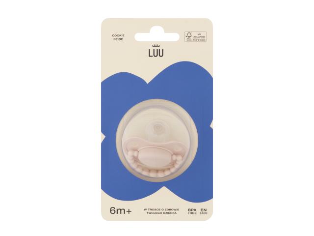 Luu Smoczek cookie beige 6 m+ interakcje ulotka smoczek - 1 szt.