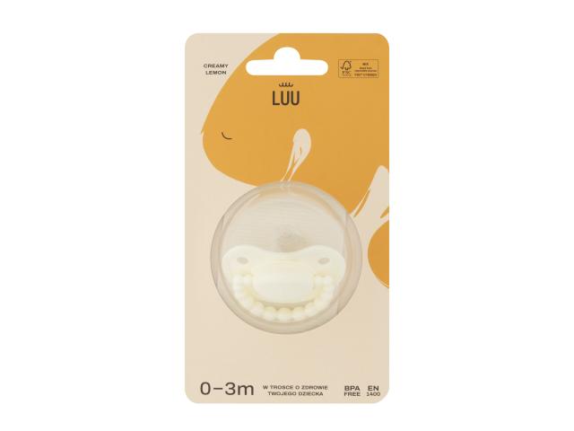 Luu Smoczek creamy lemon 0-3 miesiące interakcje ulotka smoczek - 1 szt.