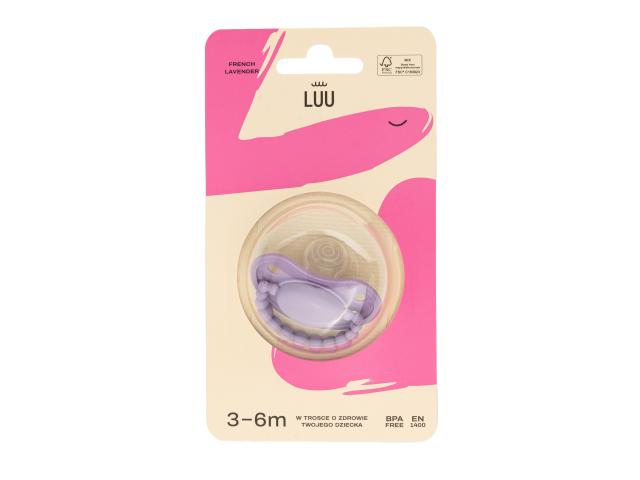 Luu Smoczek french lavender 3-6 miesięcy interakcje ulotka smoczek  1 szt.