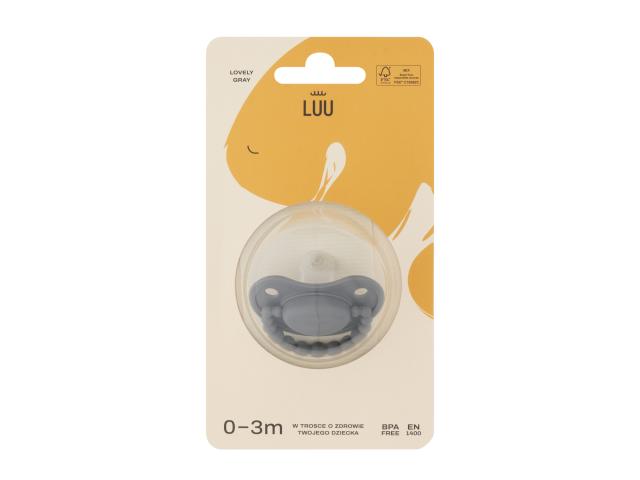 Luu Smoczek lovely gray 0-3 miesiące interakcje ulotka smoczek - 1 szt.