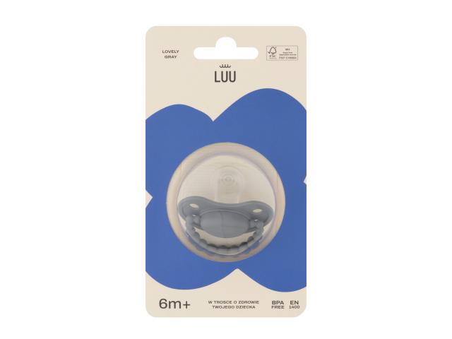 Luu Smoczek lovely gray 6 m+ interakcje ulotka smoczek - 1 szt.