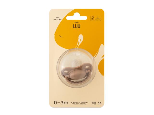 Luu Smoczek milk hazelnut 0-3 miesięcy interakcje ulotka smoczek  1 szt.