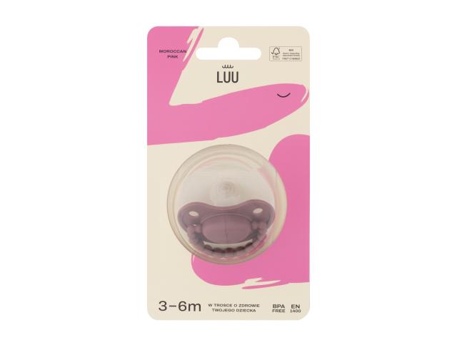 Luu Smoczek moroccan pink 3-6 miesięcy interakcje ulotka smoczek - 1 szt.