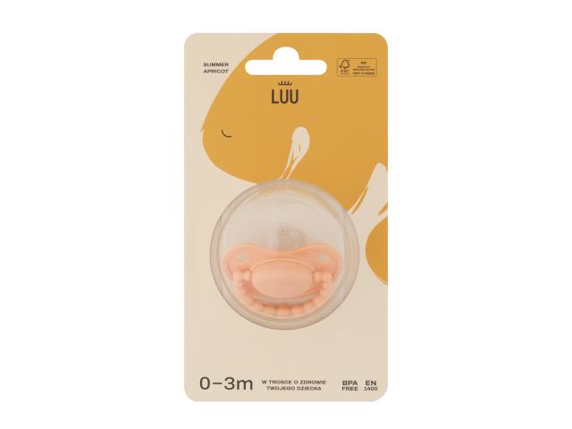Luu Smoczek summer apricot 0-3 miesiące interakcje ulotka smoczek - 1 szt.