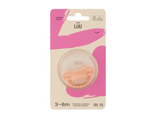 Luu Smoczek summer apricot 3-6 miesięcy interakcje ulotka smoczek - 1 szt.