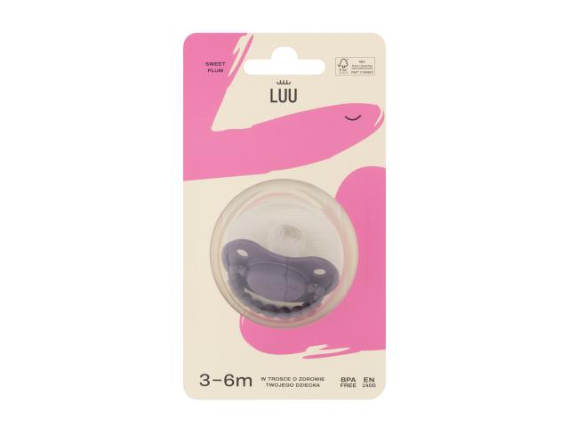 Luu Smoczek sweet plum 3-6 miesięcy interakcje ulotka smoczek - 1 szt.