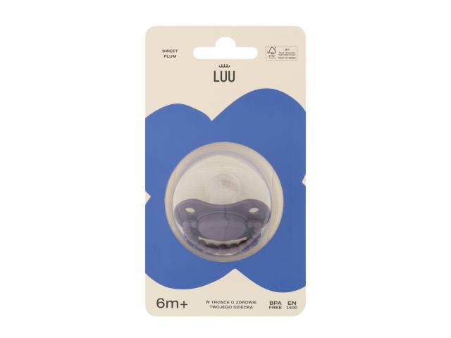 Luu Smoczek sweet plum 6 m+ interakcje ulotka smoczek - 1 szt.
