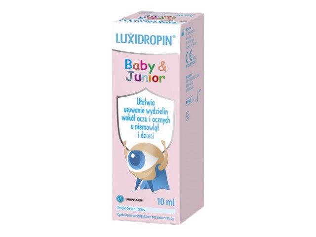 Luxidropin Baby & Junior interakcje ulotka krople do oczu - 10 ml