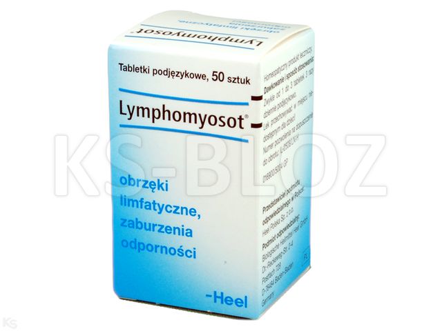 Lymphomyosot interakcje ulotka tabletki podjęzykowe  50 tabl.