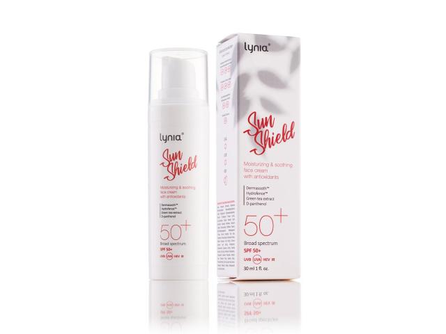 Lynia Sunshield Krem nawilżająco-łagodzący ochronny z antyoksydantami SPF 50+ interakcje ulotka krem - 30 ml