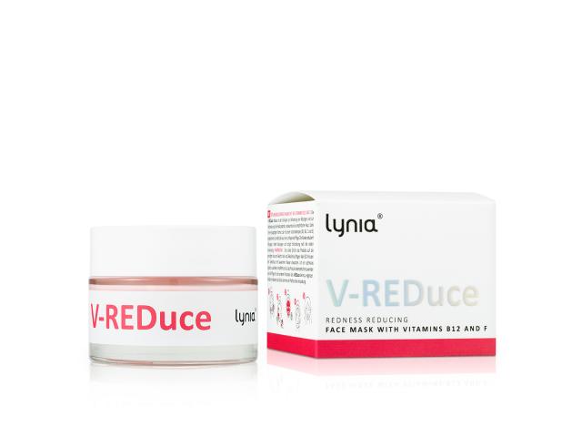 Lynia V-Reduce Maska redukująca zaczerwienienia z witaminami B12 i F interakcje ulotka maseczka - 50 ml