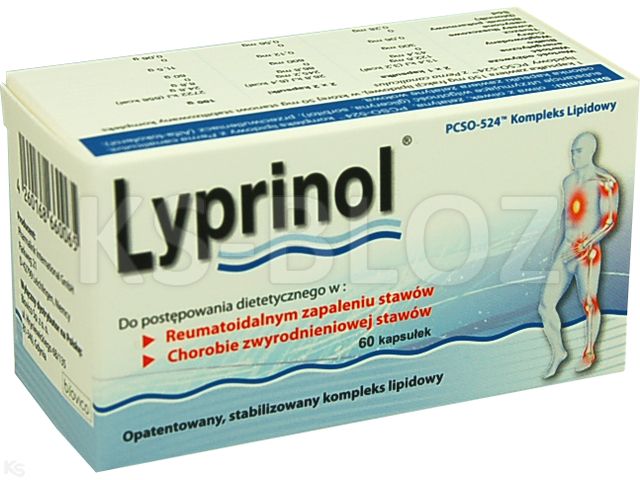 Lyprinol interakcje ulotka kapsułki elastyczne - 60 kaps. (6 blist. po 10 kaps.)