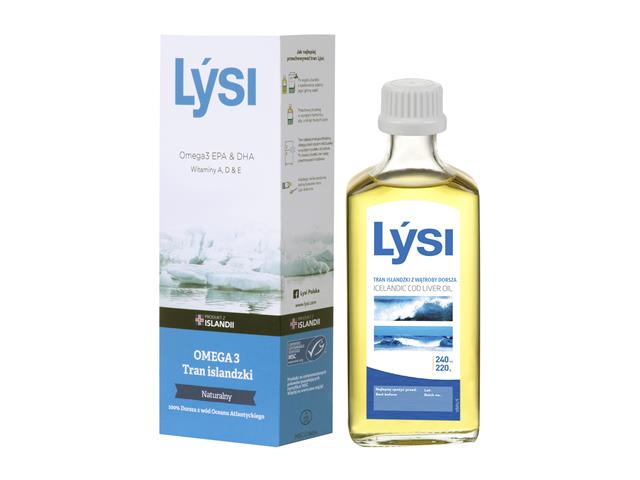 LYSI Tran islandzki naturalny interakcje ulotka olej - 240 ml