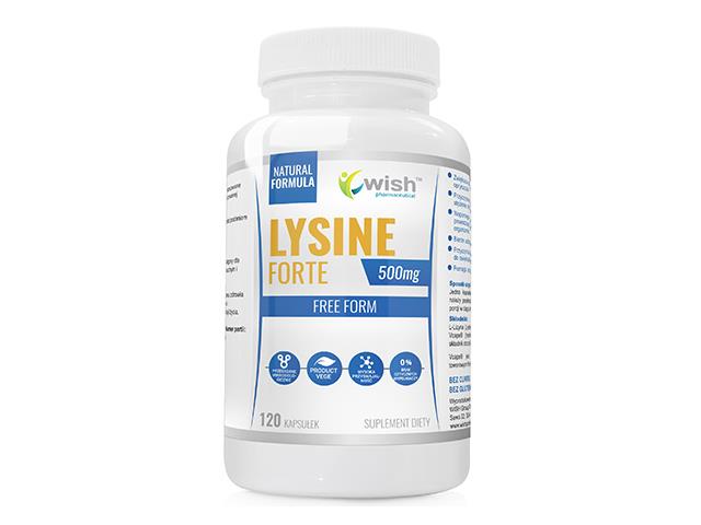 Lysine Forte 500mg interakcje ulotka kapsułki  120 kaps.