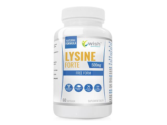 Lysine Forte 500mg interakcje ulotka kapsułki  60 kaps.