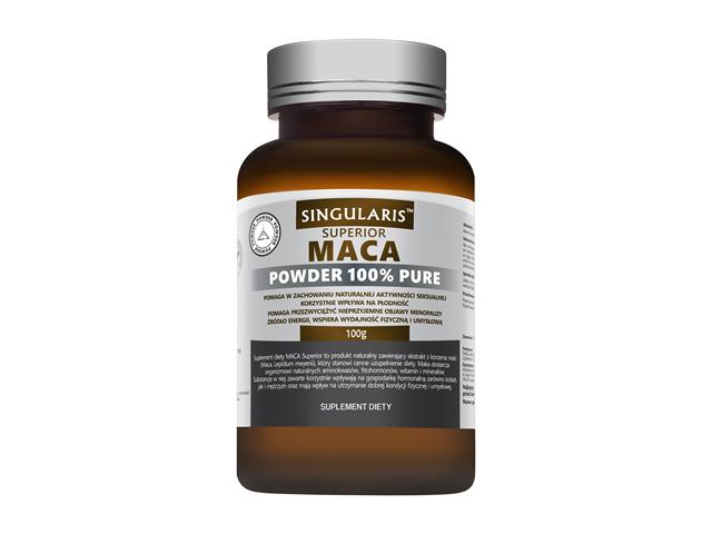 Maca Singularis Superior Powder 100% pure interakcje ulotka proszek  100 g