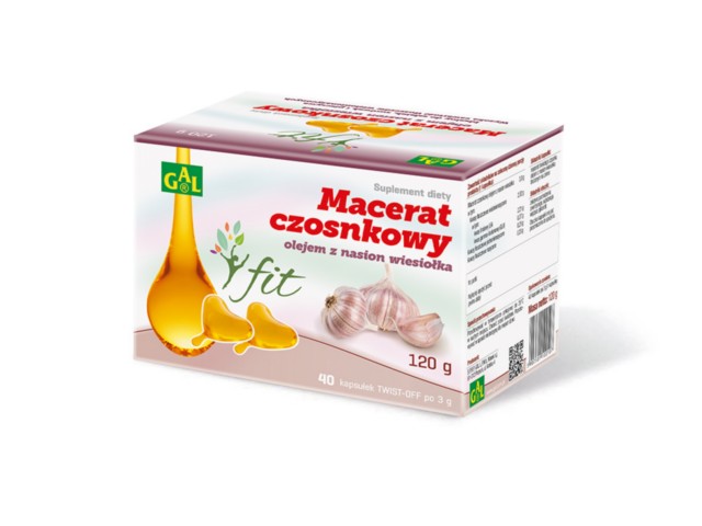 Macerat Czosnkowy Olejem Z Wiesiołka interakcje ulotka kapsułki twist-off - 40 kaps.
