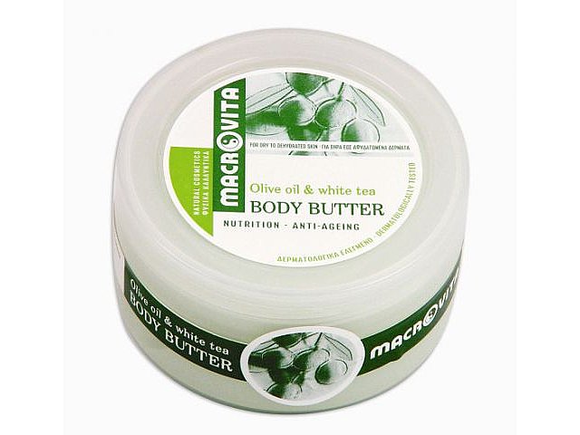 MACROVITA BODY BUTTER OLIVE OIL z bio-oliwą z oliwek i białą herbatą - masło do ciała interakcje ulotka masło - 200 ml