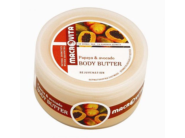 MACROVITA BODY BUTTER PAPAYA z papają i bio-olejkiem z awokado - masło do ciała interakcje ulotka masło - 200 ml