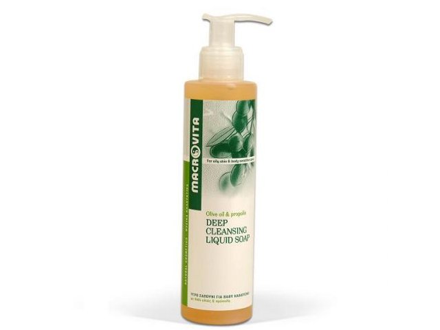 MACROVITA DEEP CLEANSING LIQUID SOAP z bio-oliwą z oliwek i propolisem - żel oczysz. do twarzy interakcje ulotka żel - 200 ml