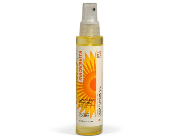 MACROVITA DEEP TANNING OIL SPF2 do skóry opalonej interakcje ulotka  - 100 ml