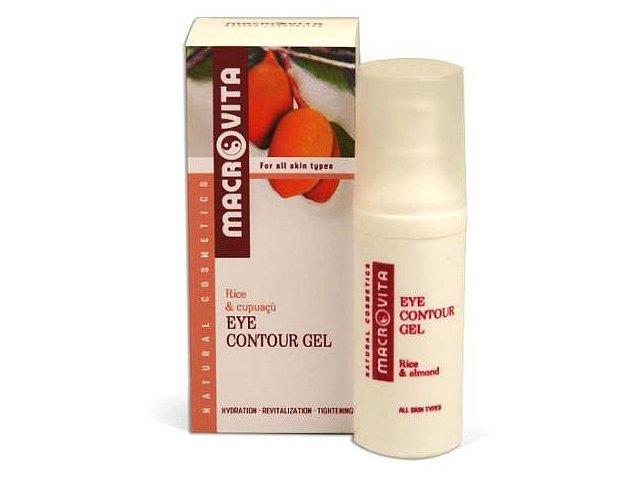 MACROVITA EYE CONTOUR GEL z bio-ryżem i migdałami - rewitalizujący pod oczy interakcje ulotka żel - 30 ml