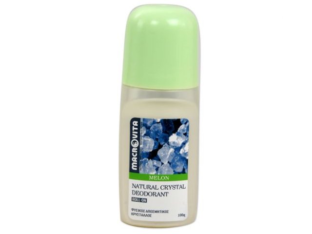 MACROVITA NATURAL CRYSTAL DEODORANT ROLL-ON MELON - z naturalnym kryształem interakcje ulotka  - 100 ml