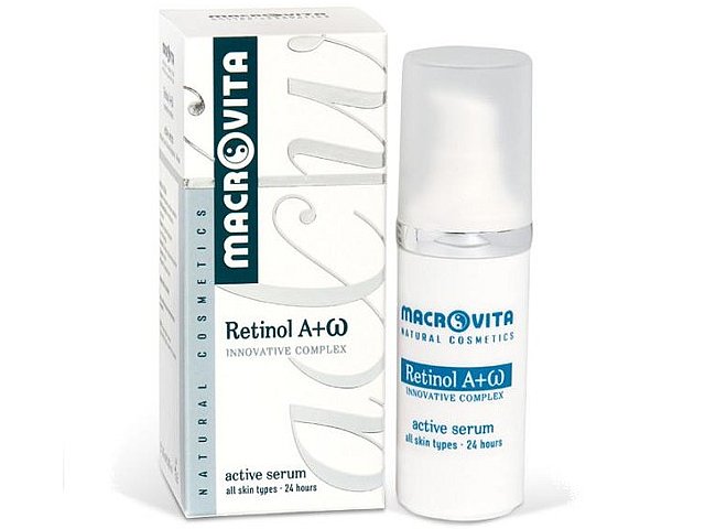 MACROVITA RETINOL A + OMEGA ACTIVE SERUM - aktywne serum p/zmarsz. interakcje ulotka serum - 30 ml