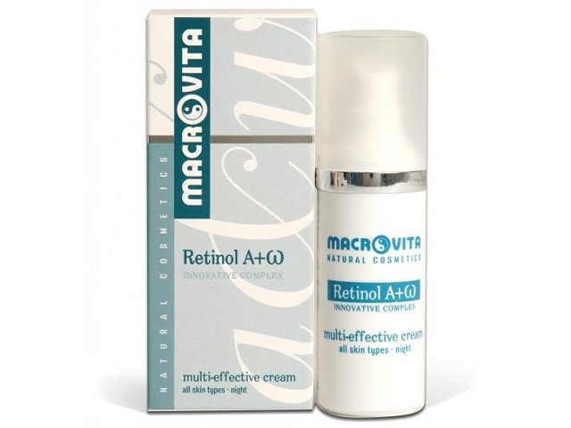 MACROVITA RETINOL A+OMEGA MULTI-EFFECTIVE FACE CREAM p/zm. na noc interakcje ulotka krem - 30 ml